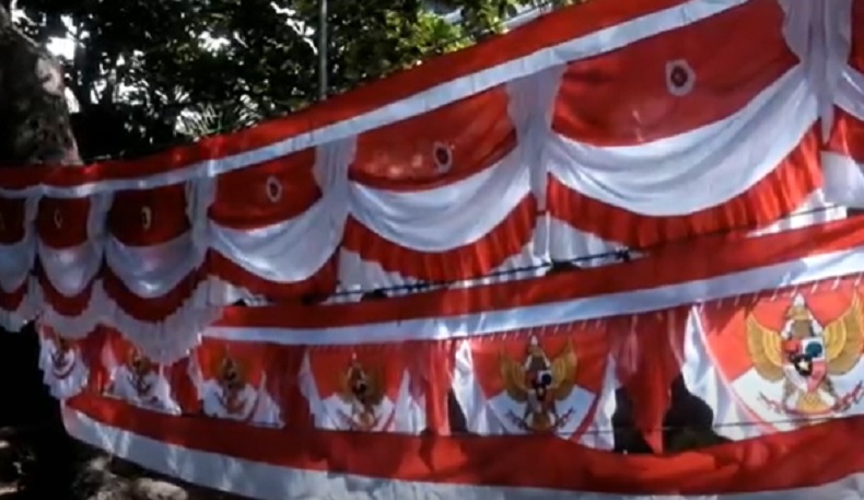 Agustusan di Masa Pandemi, Omzet Penjual Bendera di Denpasar Anjlok