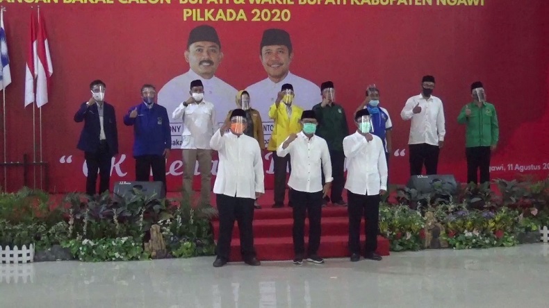 Diprediksi Lawan Kotak Kosong, Ony-Antok Deklarasi Cabup Wabup Ngawi