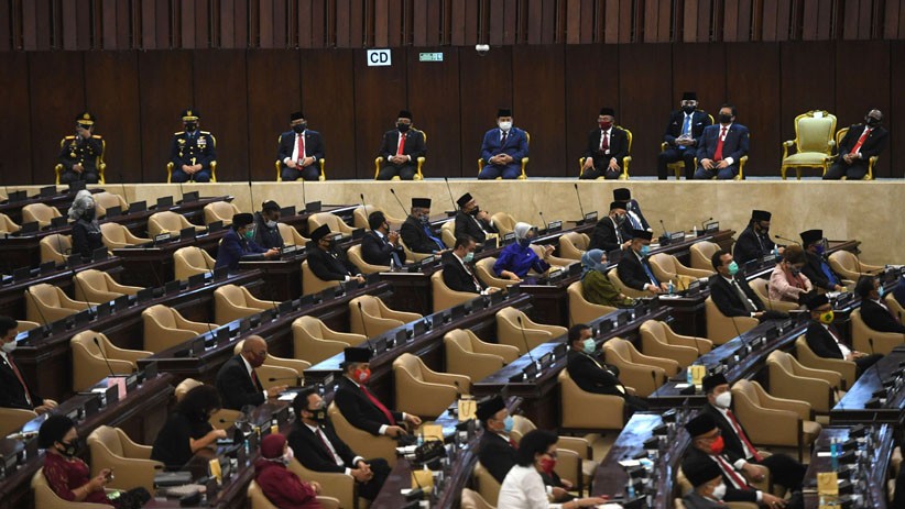 Suasana Sidang Tahunan MPR, Jumlah Anggota DPR dan Tamu Undangan Dibatasi - Bagian 2