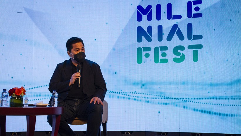 Menteri BUMN Erick Thohir Buka Milenial Fest 2020 - Bagian 3