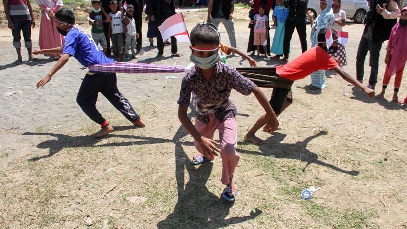 Seru, Anak-Anak Pengungsi Rohingya Ikut Meriahkan Lomba HUT ke-75 RI - Bagian 2