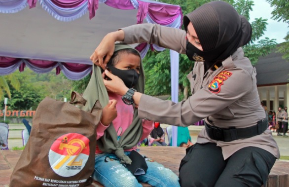 Polda NTB Terjunkan Polwan Bantu Cegah Eksploitasi Anak di Kawasan Mandalika