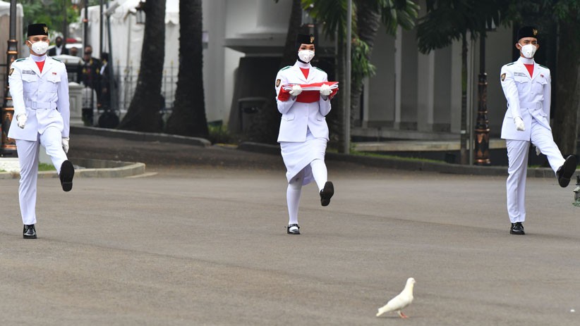 Foto Upacara Peringatan Detik-Detik Proklamasi RI di Istana Merdeka - Bagian 4