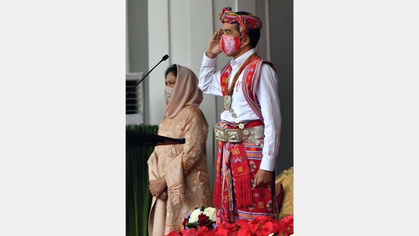 Foto Upacara Peringatan Detik-Detik Proklamasi RI di Istana Merdeka - Bagian 1