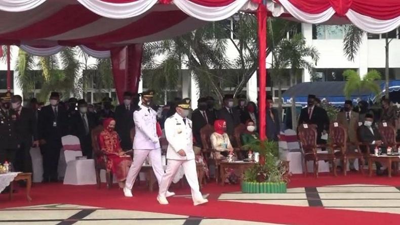 Gubernur Kalteng Sugianto Sabran Pimpin Upacara HUT ke-75 RI