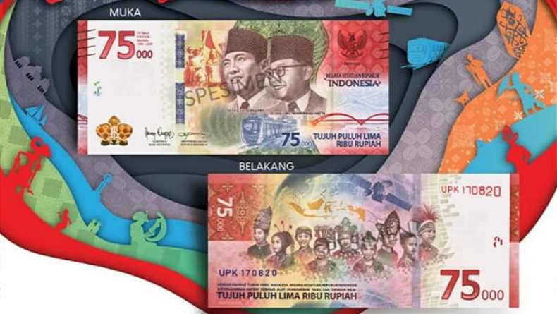 Bergambar Soekarno-Hatta, Uang Baru Rp75.000 Tampilkan 9 Pakaian Adat Nusantara