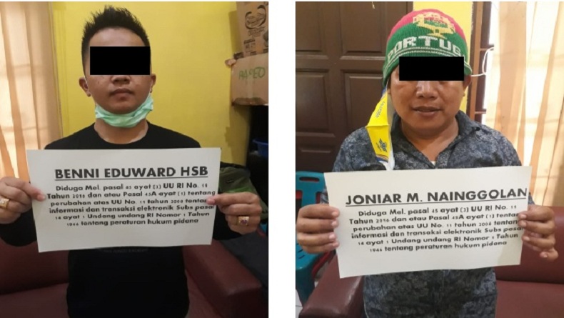 Buat Konten Hoaks, 2 YouTuber Medan Ditangkap Polisi