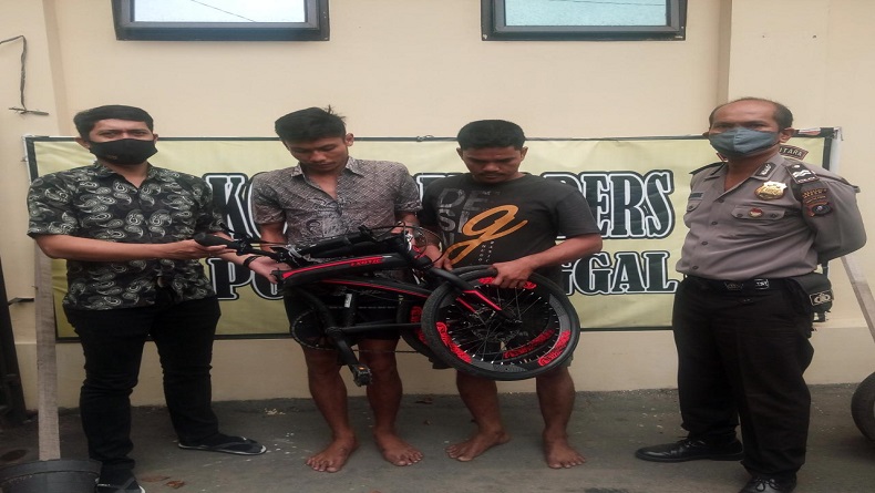 Curi Sepeda Lipat di Medan Selayang,  Dua Pemuda  Ditangkap Polisi