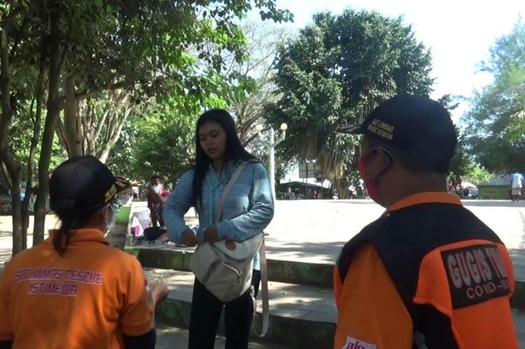 Terjaring Razia Protokol Kesehatan, Laki-Laki di Sidoarjo Bersitegang dengan Petugas