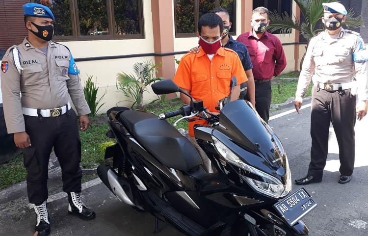 Modus COD, Residivis Curanmor di Bantul Bawa Kabur Motor dan Surat-Surat Kendaraan 