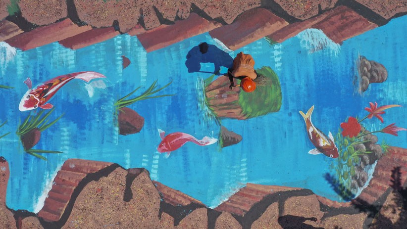 Jalanan Menuju Museum Basoeki Abdullah Dilukis Mural 3 Dimensi - Bagian 3