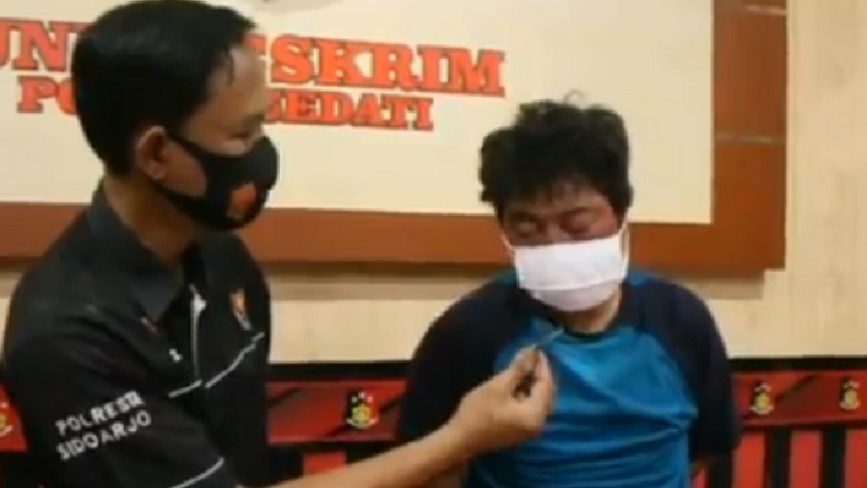 Lolos dari Kejaran Warga, Maling Motor di Sidoarjo Malah Ketemu Polisi