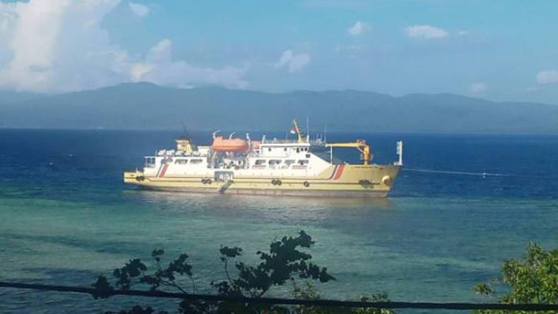 Kapal Sabuk Nusantara 109 Bawa 72 Penumpang Kandas di Pelabuhan Bukide Tahuna