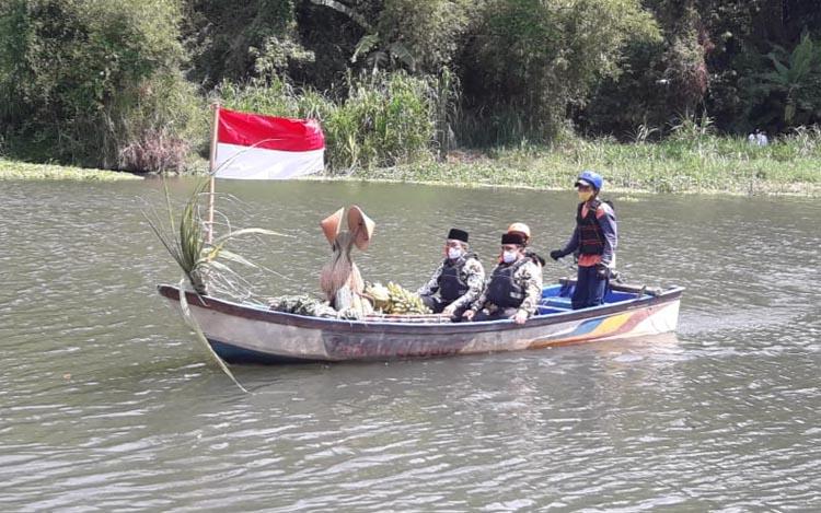  Naik Perahu, Abdul Halim-Joko Purnomo Deklarasi Maju di Pilkada Bantul