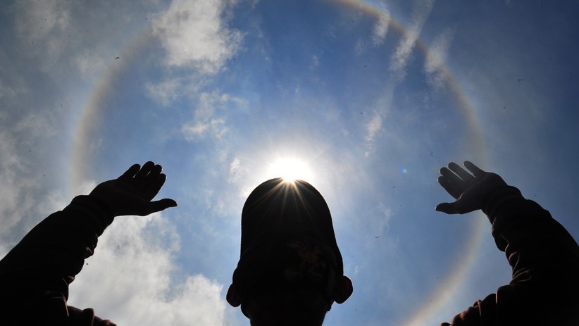 Penampakan Fenomena Halo Matahari di Jambi - Bagian 2