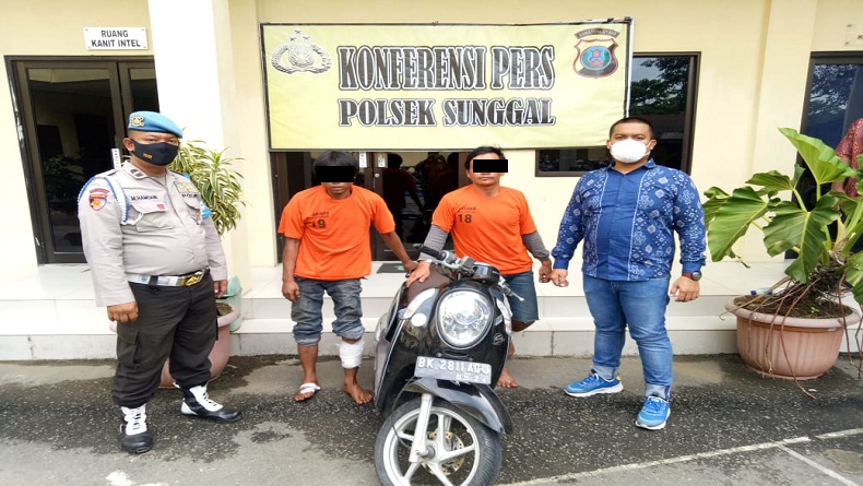 Komplotan Curanmor di Kota Medan Ditangkap Polisi, 2 Tersangka Ditembak
