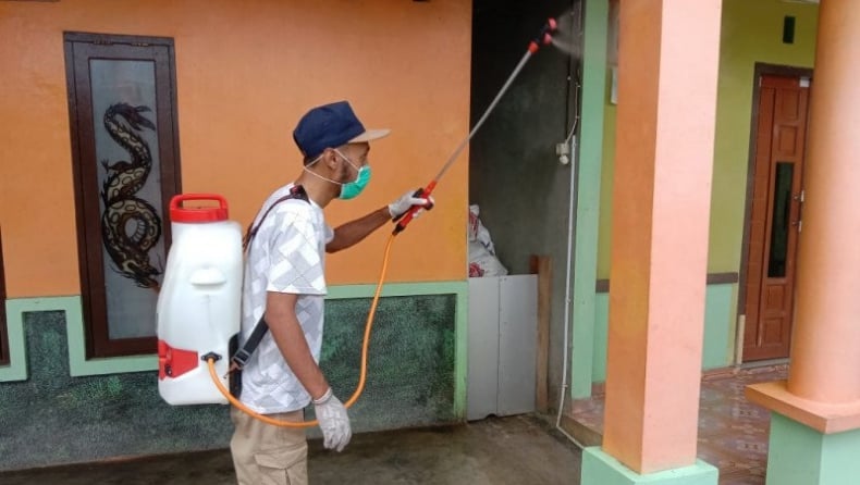 9 PSK Positif Covid-19, Lokalisasi di Sorong Disemprot Disinfektan