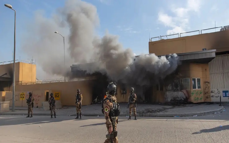 Serangan Roket Hantam Kompleks Gedung Kedutaan Besar AS di Irak