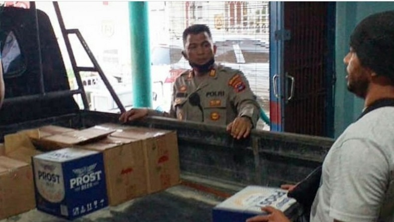 Polisi Gerebek Gudang Miras di Eks Lokalisasi Pembatuan Banjarbaru, 2.172 Botol Disita