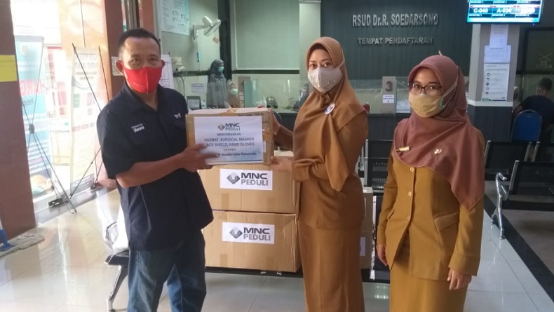 MNC Peduli Salurkan APD untuk Tenaga Medis di RSUD dr R Soedarsono Pasuruan