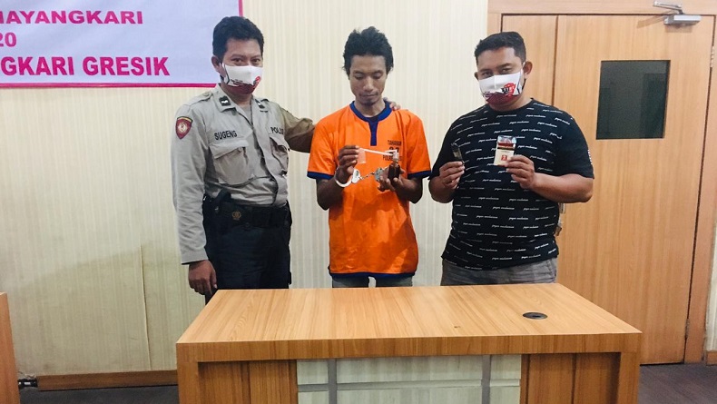 Pengedar Narkoba di Gresik Dibekuk Polisi usai Transaksi Sabu