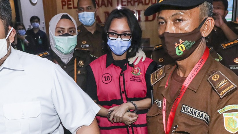 Potret Jaksa Pinangki Pakai Baju Tahanan Kejaksaan Agung - Bagian 2