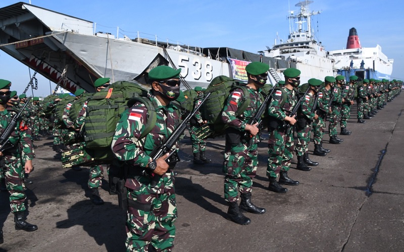 450 Prajurit Yonif 407/PK Dikirim Amankan Perbatasan RI-Malaysia