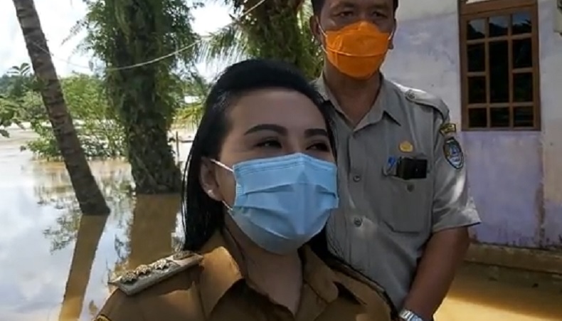 Banjir yang Merendam Sejumlah Wilayah di Landak Mulai Surut