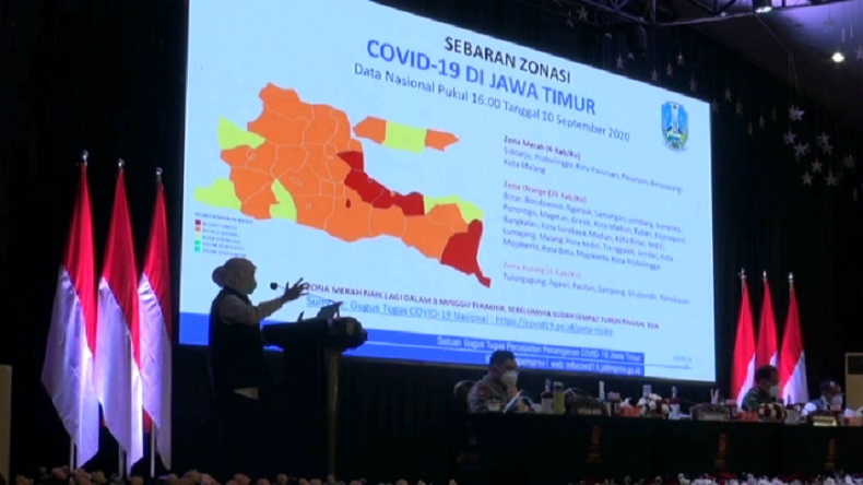 Gubernur Khofifah Pastikan Tidak Ada Daerah di Jatim Terapkan PSBB Lagi