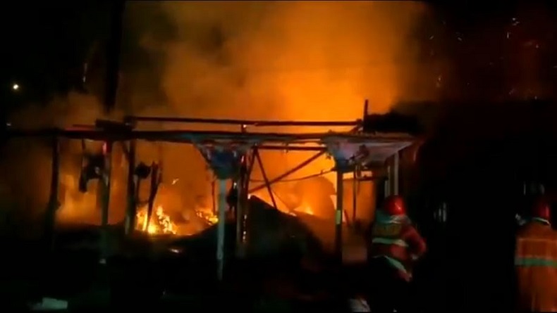 Toko Sepeda Ludes Terbakar di Serang Banten, Diduga karena Korsleting Listrik