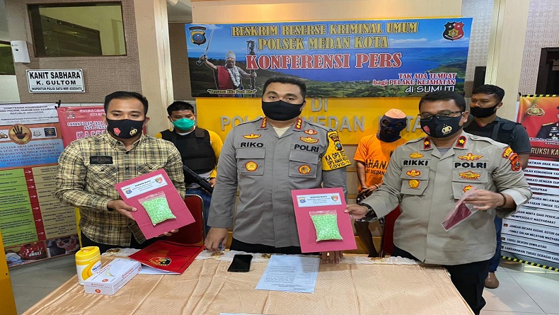 Polisi Gagalkan Peredaran 1.000 Pil Ekstasi di Medan, 2 Pengedar Diamankan