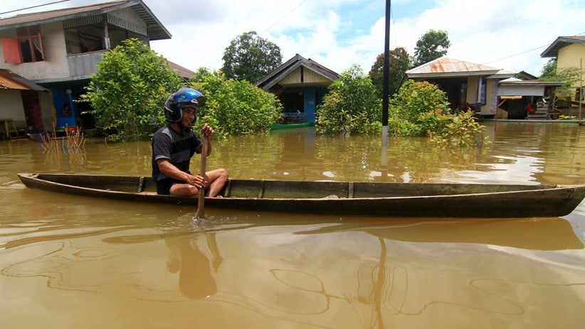 9 Kecamatan di Kapuas Hulu Masih Terendam Banjir 1 hingga 2 Meter