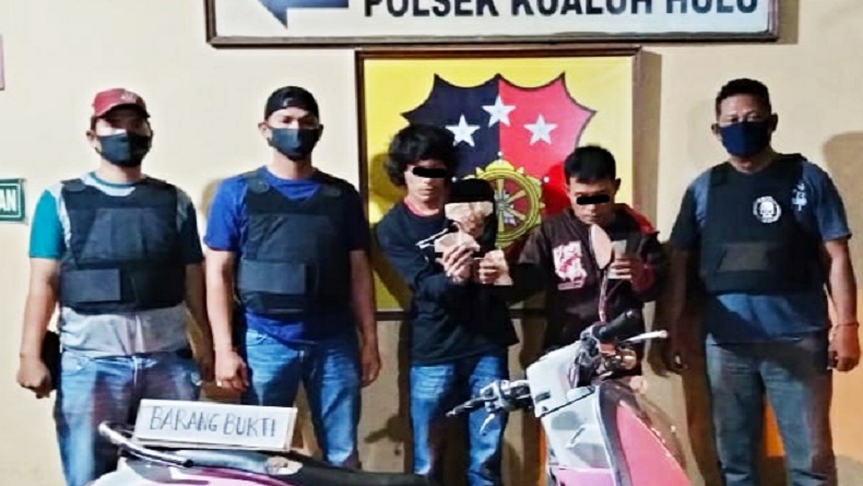 Kerap Peras Sopir Truk, 2 Preman Ditangkap Polisi di Labuhanbatu