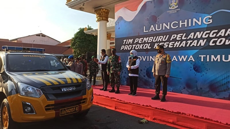 Tegakkan Disiplin Protokol Covid-19, Forkopimda Jatim Terjunkan Tim Hunter