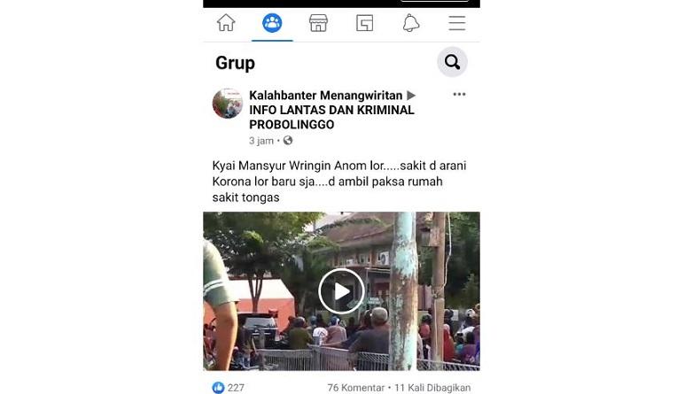 Dijemput Paksa Warga, Pasien Probable Covid-19 di Probolinggo Meninggal Dunia