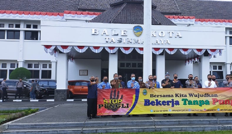 Satgas Saber Pungli Awasi Penyaluran Bansos Covid-19 di Tasikmalaya