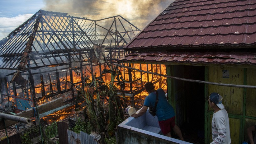 Kebakaran Permukiman Padat Penduduk di Palembang - Bagian 2