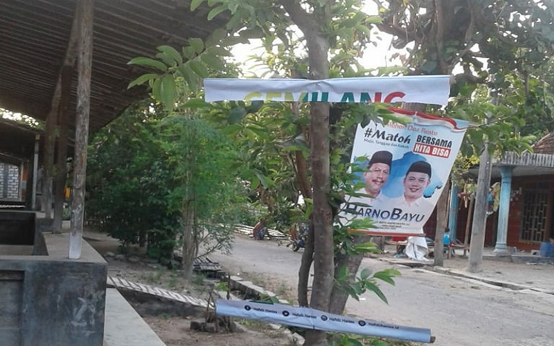 Marak Perusakan Atribut Bapaslon Kepala Daerah di Rembang