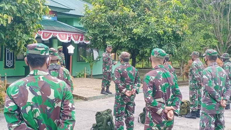 Dandim Boven Digoel Berangkatkan 59 Anggota Satgas TMMD ke Perbatasan RI-PNG