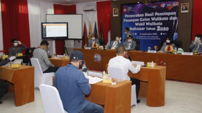 KPU Tetapkan 4 Pasangan Calon Pilkada Makassar
