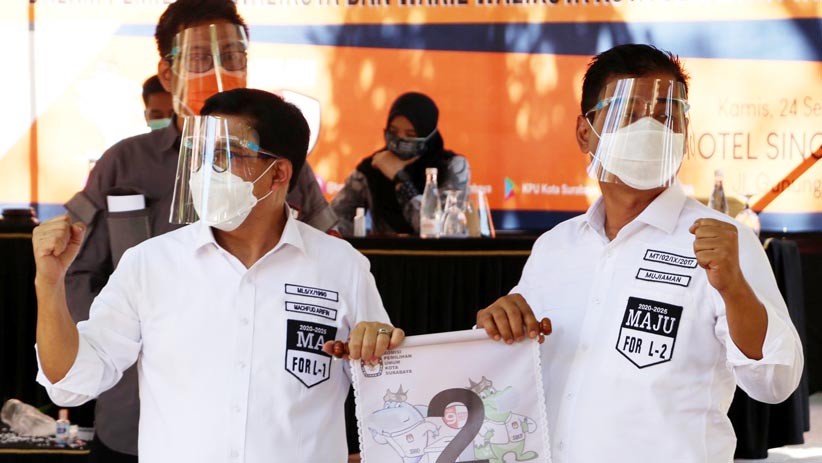 Pilwalkot Surabaya, Eri-Armuji Nomor 1 dan Machfud-Mujiaman Nomor 2