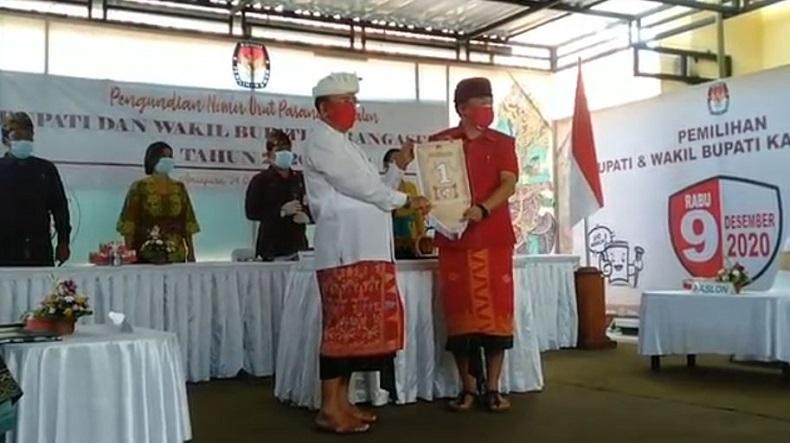 Beda dari Daerah Lain, Nomor Urut Paslon Peserta Pilkada Karangasem Tak Diundi