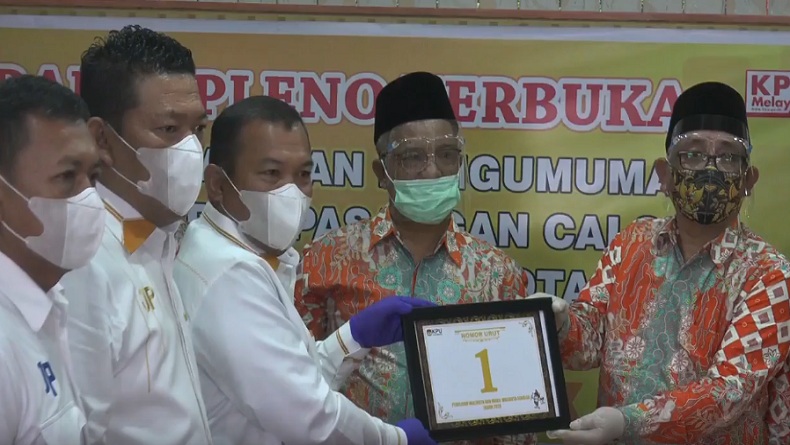 Dari 3 Paslon, Hanya Jamaluddin-Pantas Peroleh Nomor Urut di Pilkada Sibolga