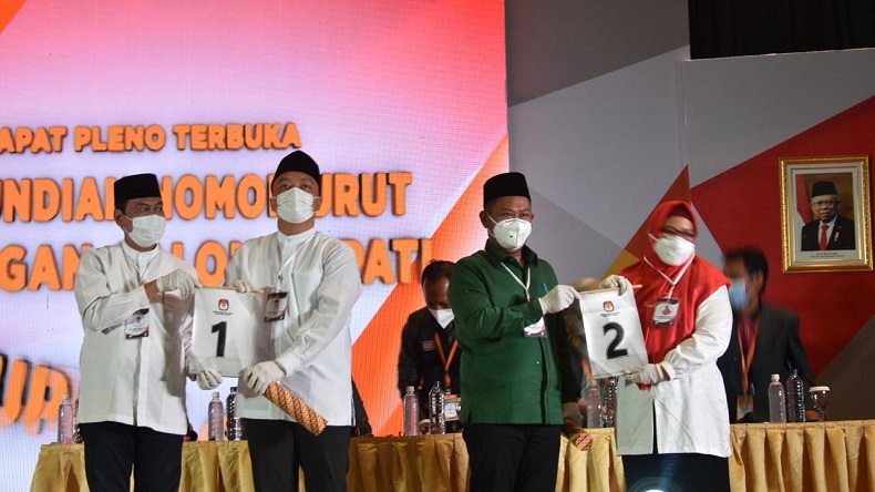 Pilkada Gresik, Paslon Qosim-Alif di Nomor Urut 1 dan Gus Yani-Bu Min 2