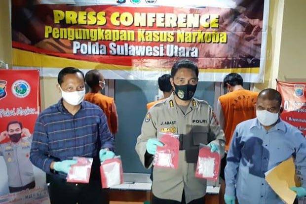 Polda Sulut Bongkar Kasus Peredaran Sabu di Manado, 3 Orang Ditangkap