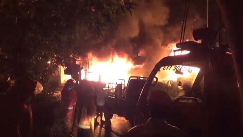Kebakaran Gudang Elpiji di Pematangsiantar, Pemilik dan 4 Keluarganya Terjebak Api