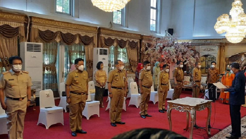 title Gubernur Sulsel Nurdin Abdullah Kukuhkan 7 Pjs Bupati, Ini Pesan yang Ditekankan Gubernur Sulsel Nurdin Abdullah Kukuhkan 7 Pjs Bupati, Ini Pesan yang Ditekankan