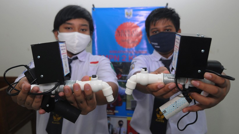 Siswa SMP Negeri 2 Klaten Buat Keran Air Otomatis - Bagian 1