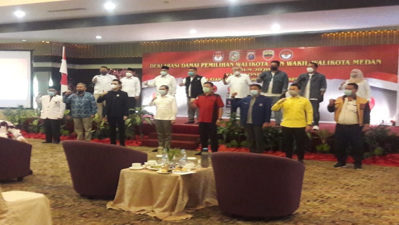 Polrestabes Medan Gelar Deklarasi Kampanye Damai Pilkada 2020