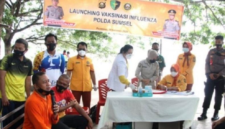 500 Personel Pengamanan Pilkada 2020 di Sumsel Disuntik Vaksin
